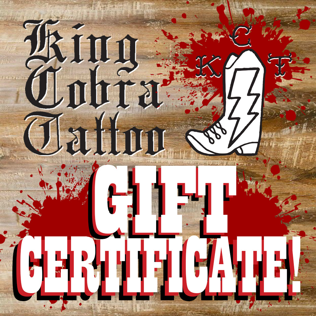 King Cobra Tattoo _GIFT CERTIFICATE!